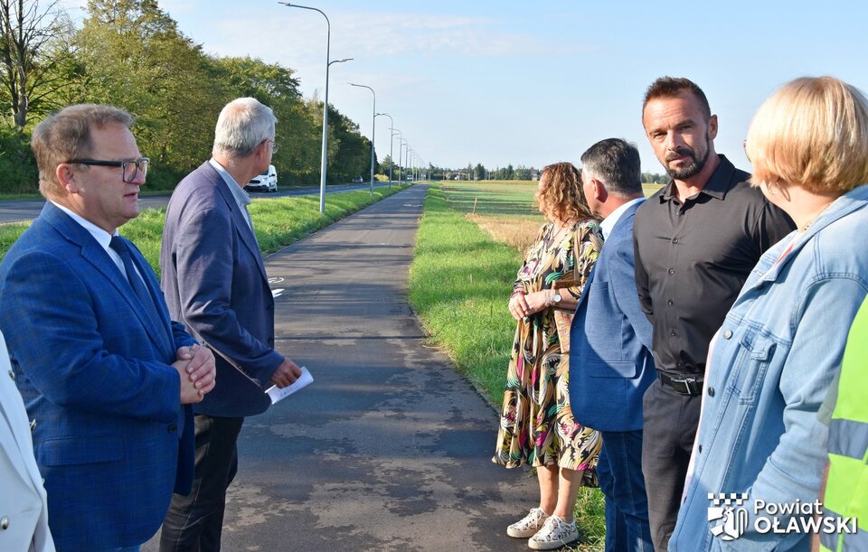 Ścieżka pieszo-rowerowa Oława – Jaczkowice odebrana