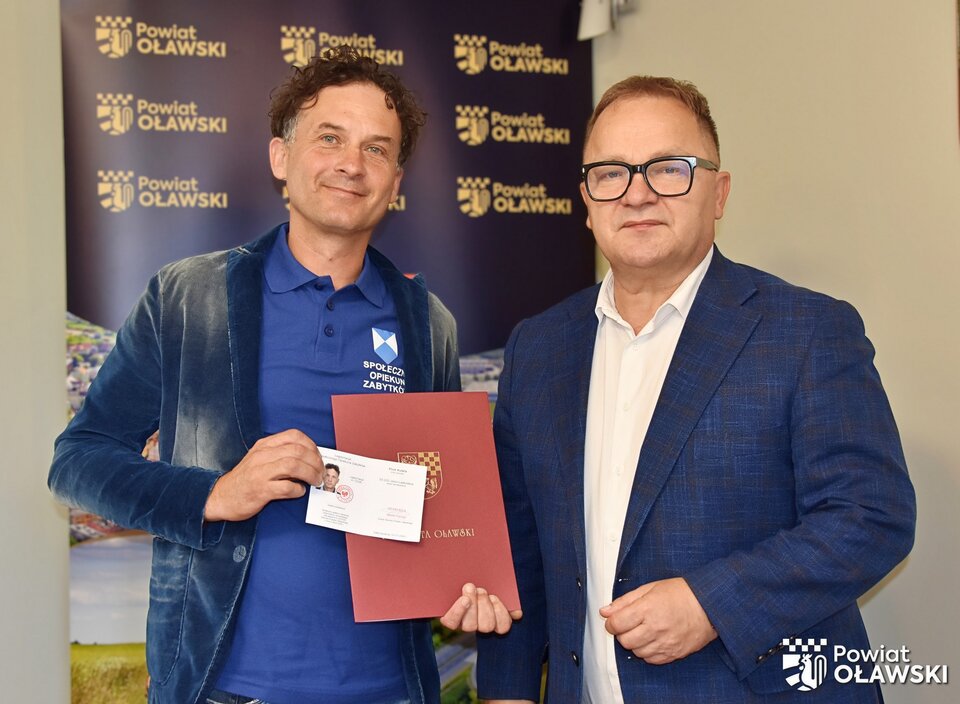 Pierwszy Społeczny Opiekun Zabytków w powiecie oławskim